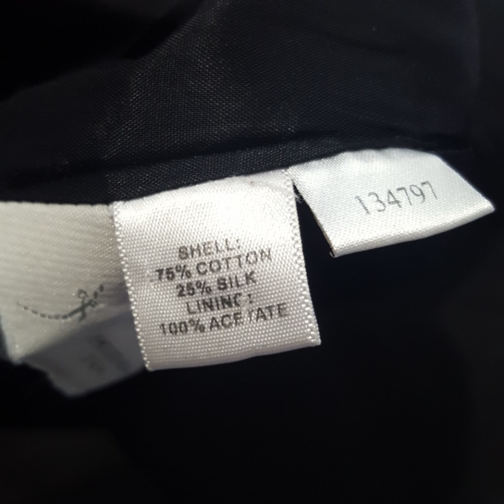 Ann Taylor Black Silk Blend Straight Trouser, 8 - Picture 5 of 5